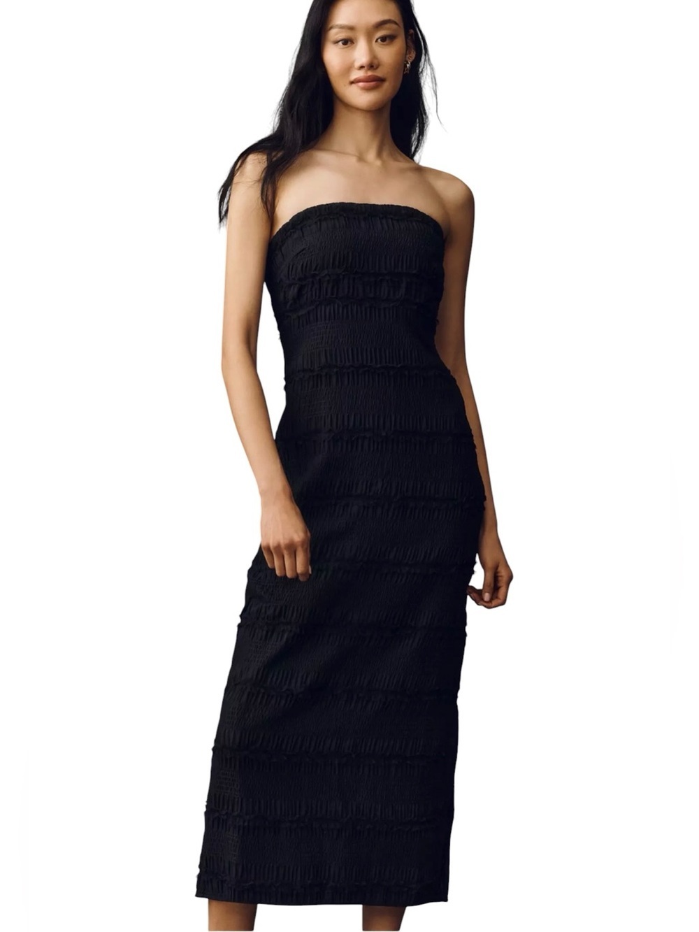 NWT Anthropologie Tilda Strapless Textured Dress XS